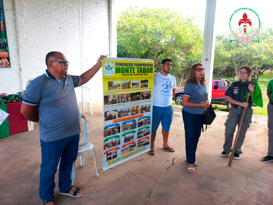 Entrega de Alimentos Gincana da Tropa Escoteira do GEES 5