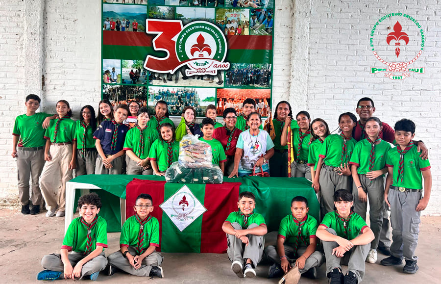 Entrega de Alimentos Gincana da Tropa Escoteira do GEES 2