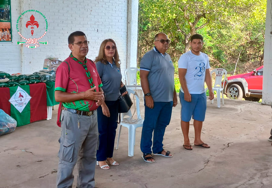 Entrega de Alimentos Gincana da Tropa Escoteira do GEES 6
